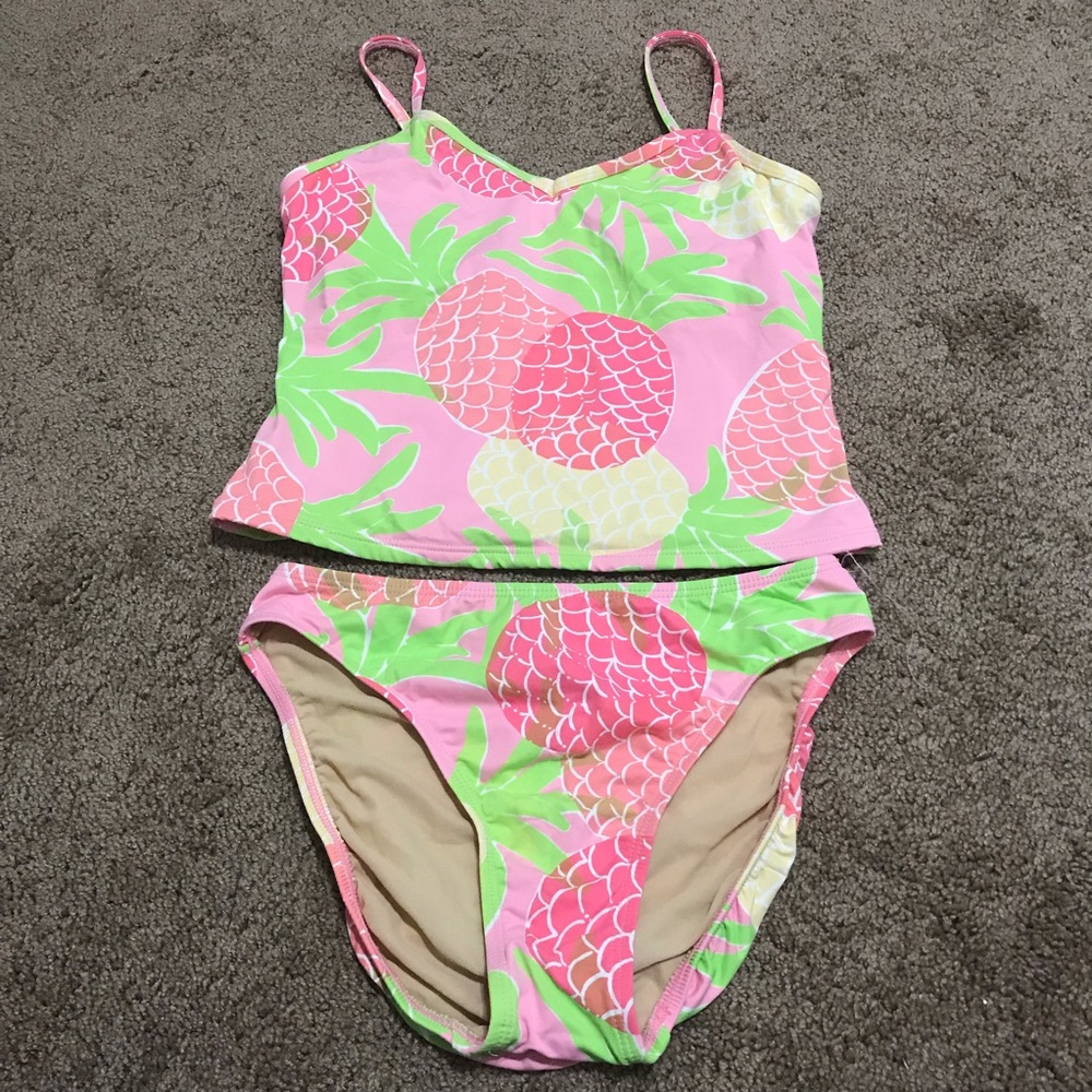 Lilly Pulitzer pineapple swimming set